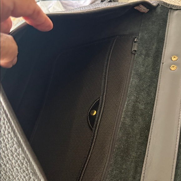 Dooney & Bourke Black Leather Shoulder Bag with Gold Hardware - Picture 12 of 16